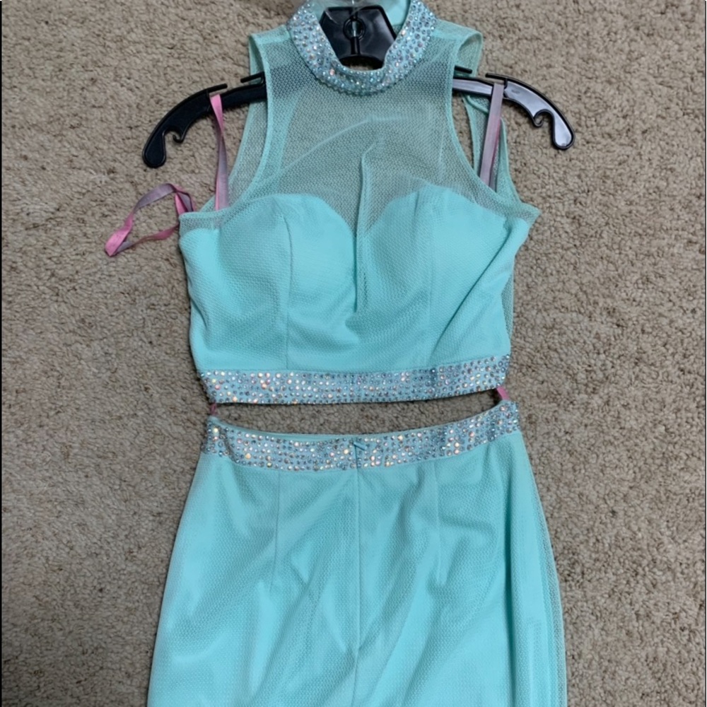 Blue homecoming dress